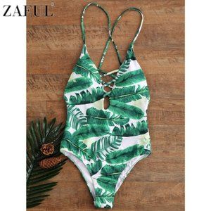 Zaful Green One Piece